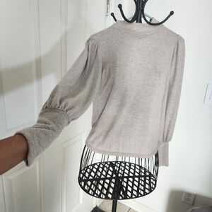 Saints 21 long sleeve tan blouse women's size Large